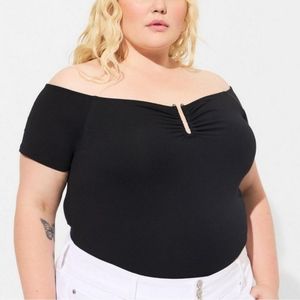 Torrid Foxy U-bar Off the Shoulder Top NEW Torrid size 3